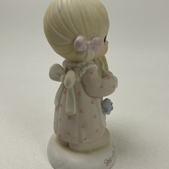 1986 Rare Club Signed Precious Moments - Birds of a Feather Collect Together - Picture 4 of 9